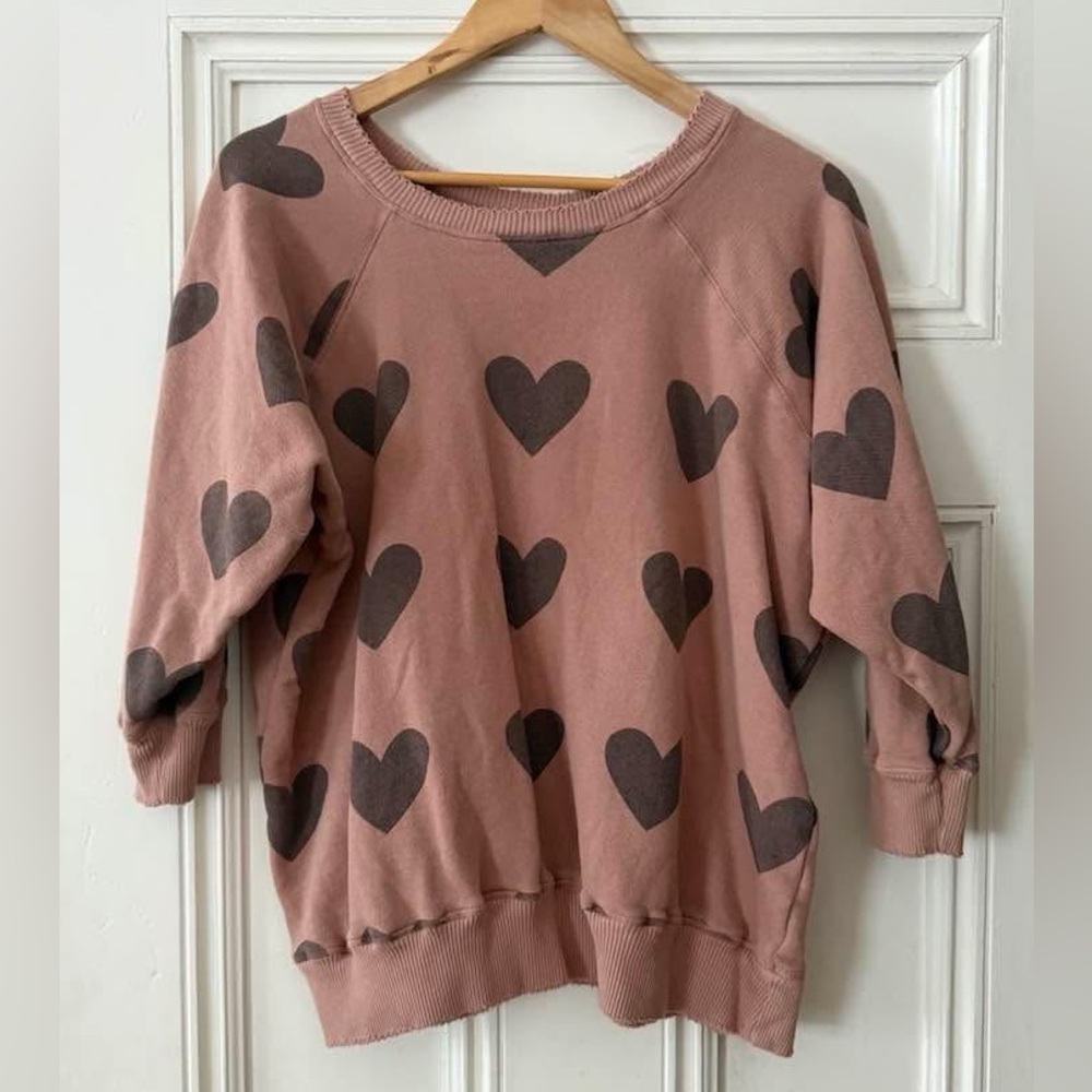 Magnolia Pearl Heart Print Rory Sweatshirt